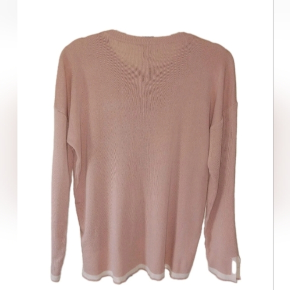 Womens Beige/Cream 2 Pc Matching Lightweight Sweater Set Medium - Picture 4 of 14